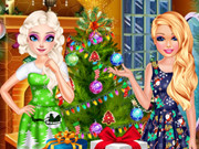Elsa And Barbie's Christmas Eve