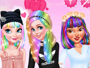 Princesses Pastel Hairstyles