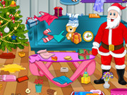 Santa Claus Christmas Cleaning
