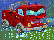 Scary Firetruck Puzzle