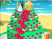 Hawaiian Summer Wedding Cake