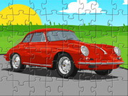 Porsche Cartoon Puzzle