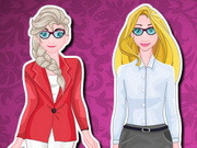 Elsa And Rapunzel Interview Outfits
