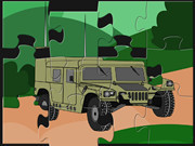 Army Hummer Cartoon Puzzle