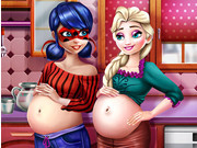 Ladybug And Elsa Pregnant Bffs