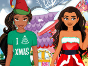 Elena And Moana Christmas Shopping