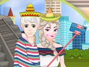 Elsa And Jack Selfie In Mexico