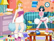 Princess Cheerleader Room Cleaning