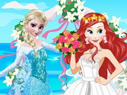 Elsa At Ariel Wedding