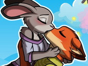 Nick And Judy Kissing