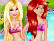 Barbie And Ariel Pool Party