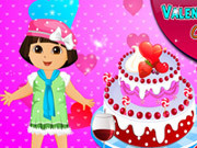 Dora Valentine Day Cake