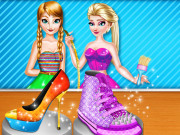 Elsa And Anna Shoe Decor