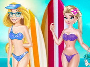 Elsa And Rapunzel Swim Suits Fashion