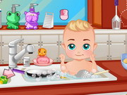Baby Boy In The Kitchen