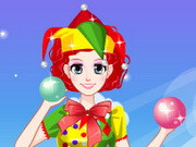 Cute Clown Girl Dress Up