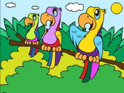 Parrot Adventure Coloring
