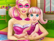 Barbie Playing With Baby