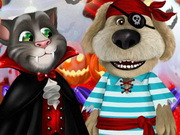 Talking Tom And Angela Halloween Party