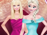 Super Models Elsa And Barbie