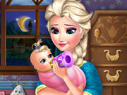 Elsa Frozen Baby Feeding