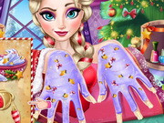 Elsa Christmas Manicure